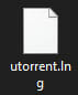ダウンロードしたuTorrent用言語ファイル